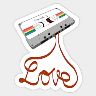 Love Song Casette Sticker